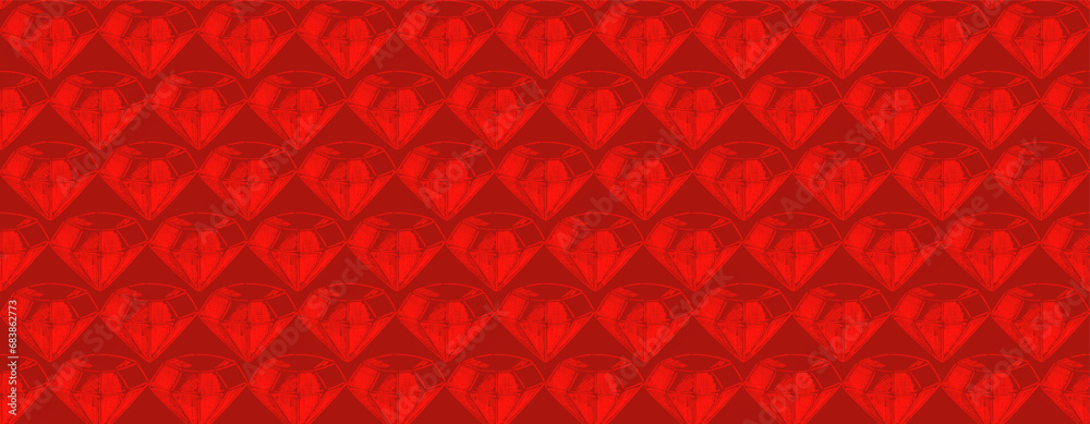 Chinese New Year. Red banner with hand-drawn with diamonds. Happy New Year deep red design. Chinese New Year. Red banner with hand-drawn with diamonds. Happy New Year deep red design.