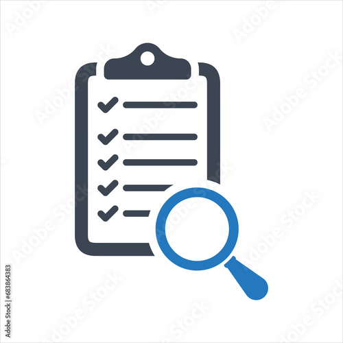 Magnifier assessment checklist icon