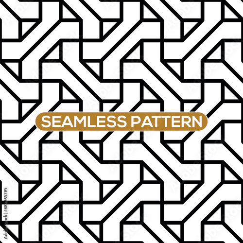 Seamless Pattern Geometric Stylish Modern Abstract Texture. Repeatable Tiles Graphic Design Element for Fabric, Textile, Wallpaper Background.