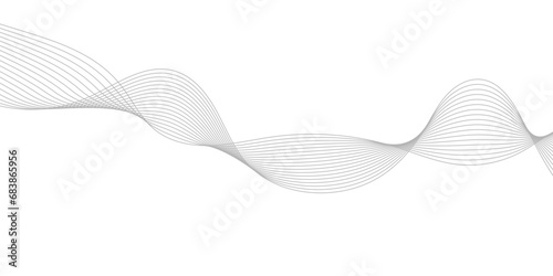 Abstract white background with a glowing abstract waves. Abstract wave element for design. Digital frequency track equalizer, Futuristic background design. Long exposure, Light painting photography.