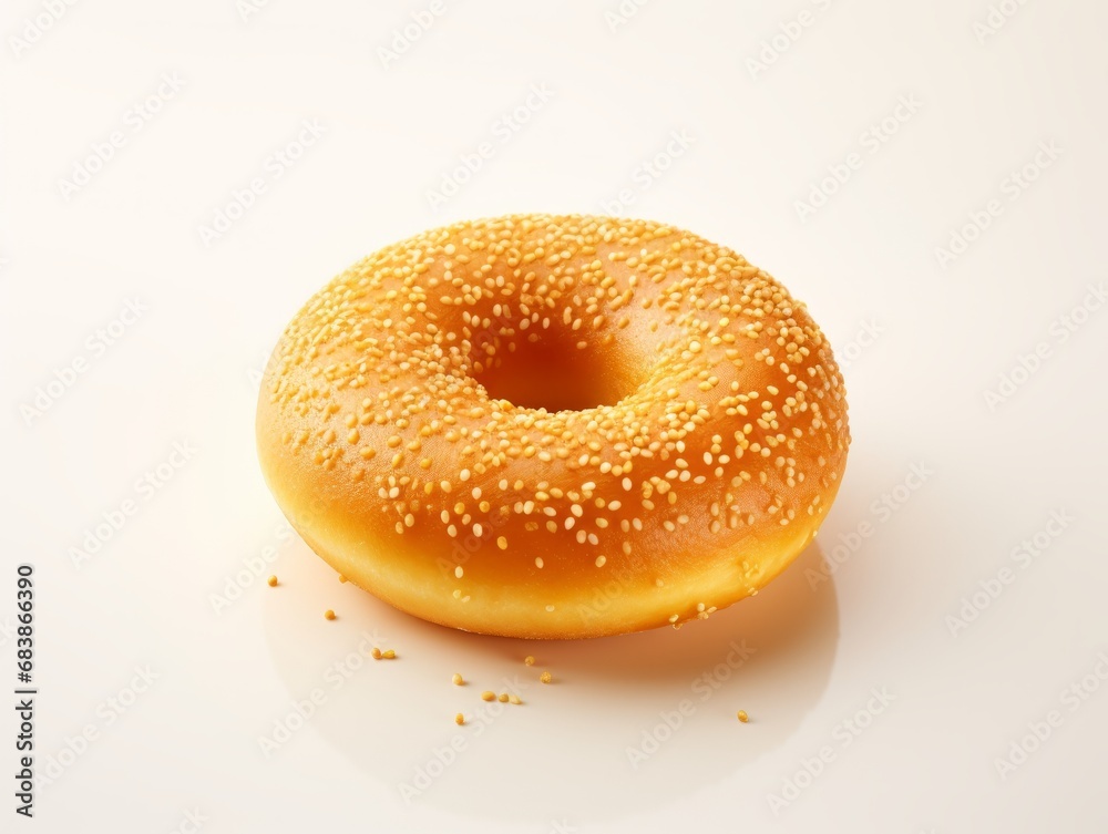 Delicious Bread Doughnut: A Must-Try Breakfast Treat on a White Background Generative AI Delicious Bread Doughnut: A Must-Try Breakfast Treat on a White Background Generative AI