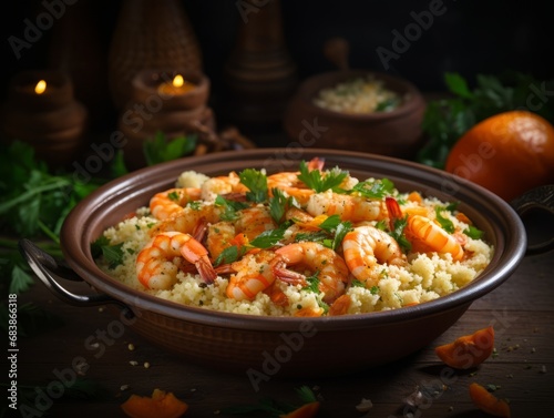 Indulge in Healthy and Delicious Shrimp & Carrot Couscous! Recipe Inside Generative AI