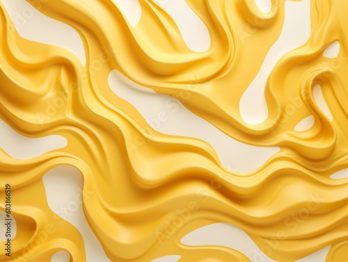 Radiant Yellow Waves: A Collection of Vibrant Vector Art by Emi Generative AI photo