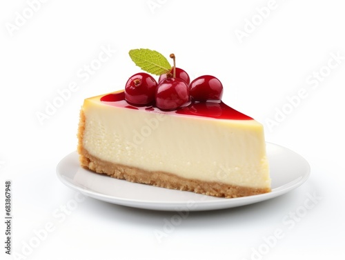 Indulge in Pure Delight: The Perfect Slice of Cheesecake Revealed! Generative AI