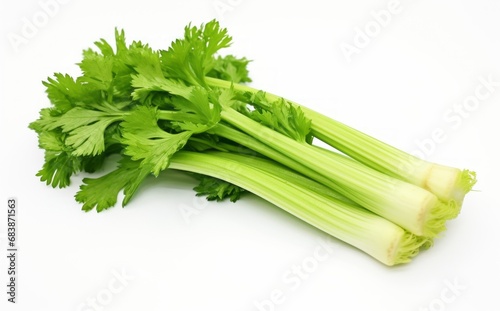 Crunchy Celery Stalk Pieces: Fresh & Organic Selection for Health-Conscious Eaters Generative AI