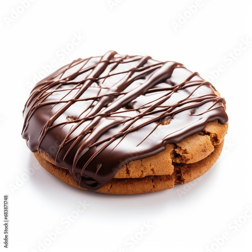 Indulge in the Rich Delight of a Chocolate Covered Cookie - Perfect Dessert Temptation! Generative AI