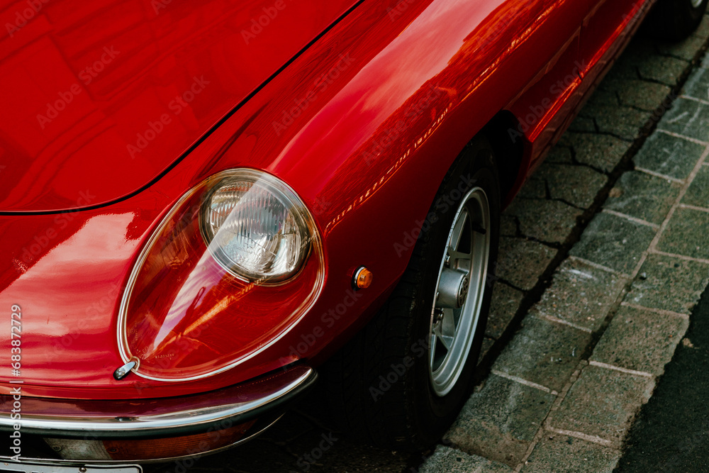 red car headlight red car headlight