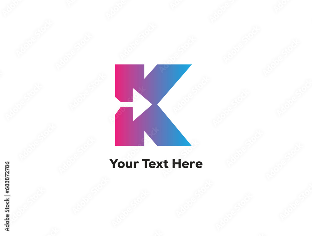 Vector letter k with modern logo design Vector letter k with modern logo design