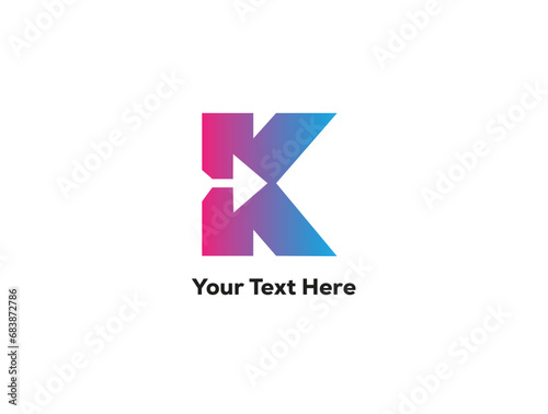 Vector letter k with modern logo design Free Download Vector letter k with modern logo design - GFXLoad
