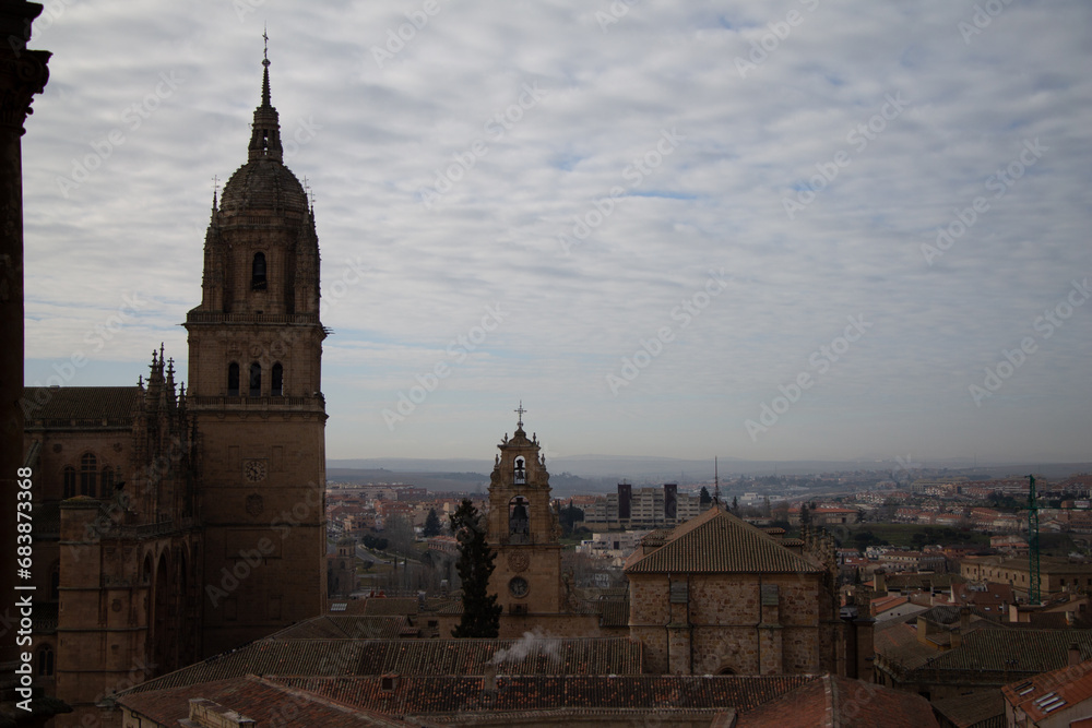 Vista panorámica de la ciudad de Salamanca desde una torre