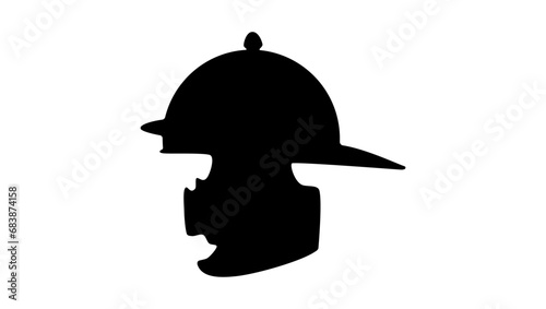 Roman legionary helmet silhouette
