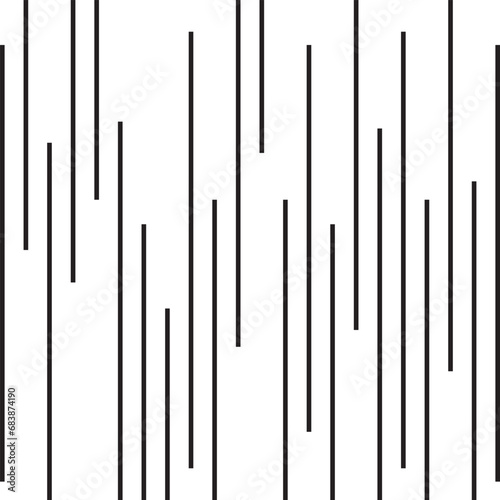 modern simple abstract seamlees black color short half vertical line pattern art
