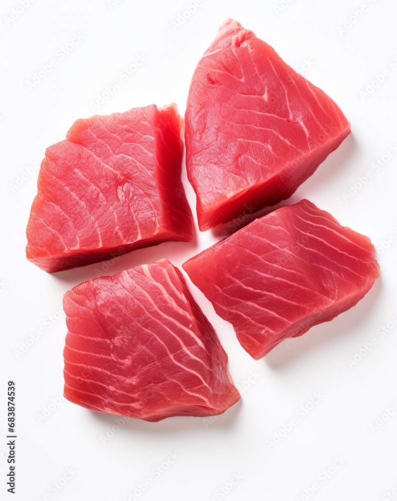 Unveiling the Art of Sushi: 3 Exquisite Tuna Pieces You Can't Resist! Generative AI