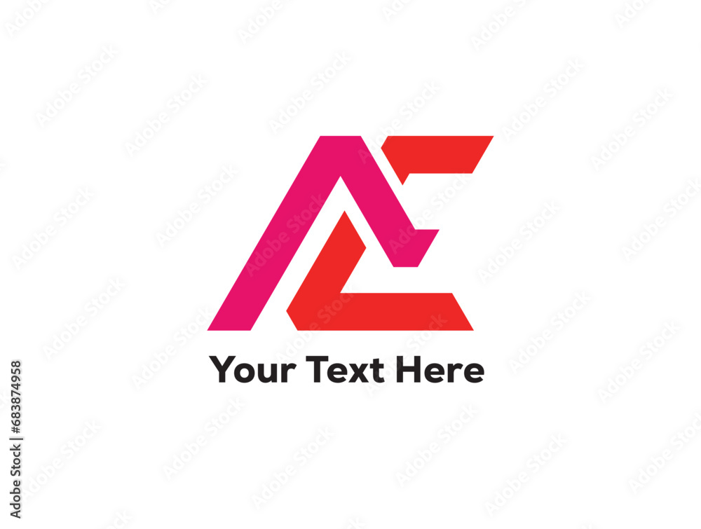 professional AE logo design vector professional AE logo design vector