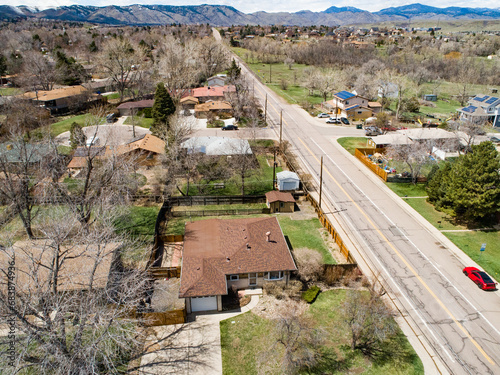 Xenon Street Arvada Colorado looking West. 