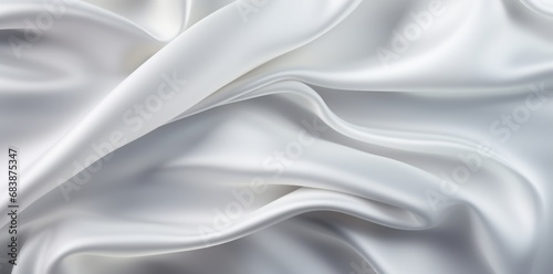 Elegant White Satin Fabric: Perfect Seamless Background for Your Design! Generative AI