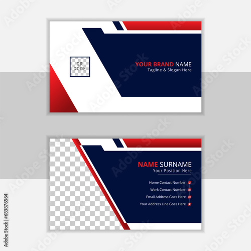 Modern and creative business card layout