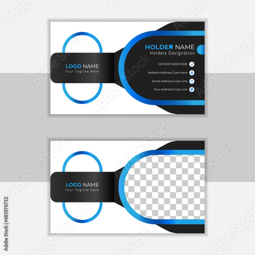 Professional and elegant visiting card vector template