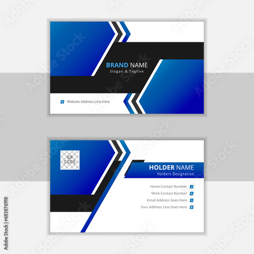 Corporate and modern visiting card template
