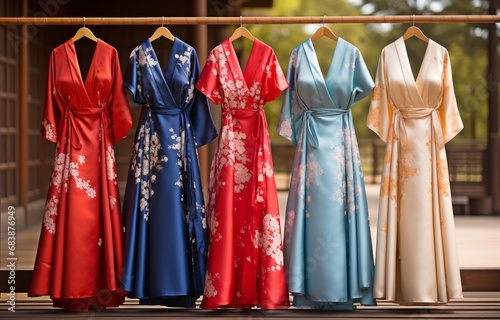 Japanese kimonos .