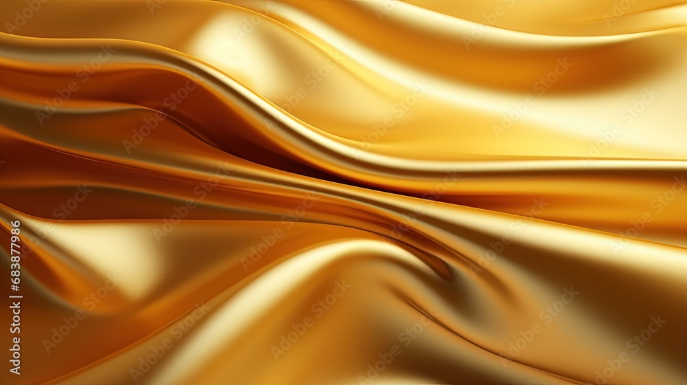 Obraz premium Abstract gold metallic, foil, fabric with geometry, lines material background, seamless wallpaper texture. Great as banner, luxury product cover, happy new year postcard.