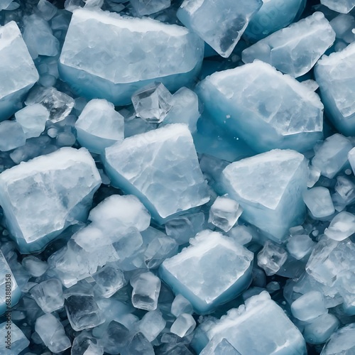 A Texture Of Blue And White Ice That Are Cold And Slippery 442820068