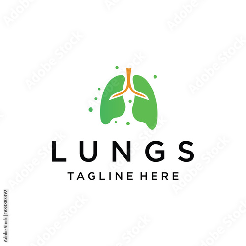 Lung care logo designs nature lungs logo concept vector lungs health logo template Premium Vector