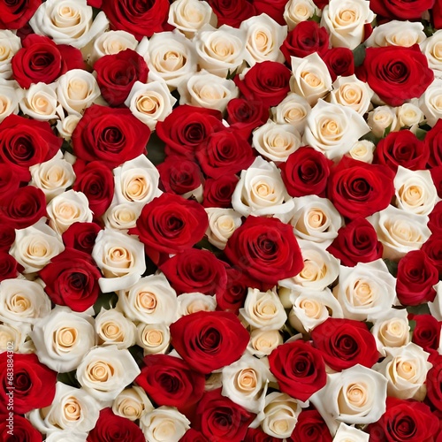 A Texture Of Red And White Roses That Are Romantic And Lovely 356071680 (1)