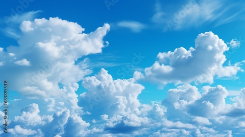 Blue sky with clouds nature abstract background stock.Generative AI
