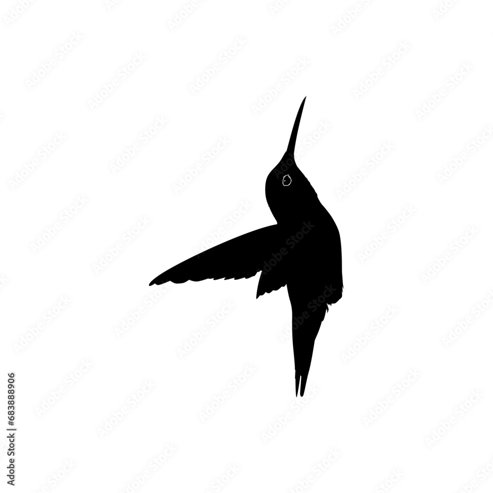 Flying Hummingbird Silhouette, can use Art Illustration, Website, Logo Gram, Pictogram or Graphic Design Element. Vector Illustration Flying Hummingbird Silhouette, can use Art Illustration, Website, Logo Gram, Pictogram or Graphic Design Element. Vector Illustration