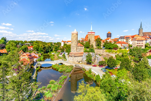 Blick über Bautzen, Sachsen, Deutschland 