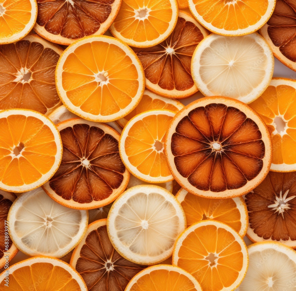 cut up pieces of orange on a white mat, back button focus, light yellow and white, focus stacking cut up pieces of orange on a white mat, back button focus, light yellow and white, focus stacking