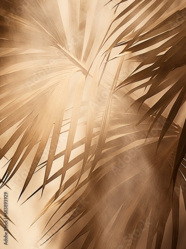 shadows of palm leaves smily by arturo malmacio, photo