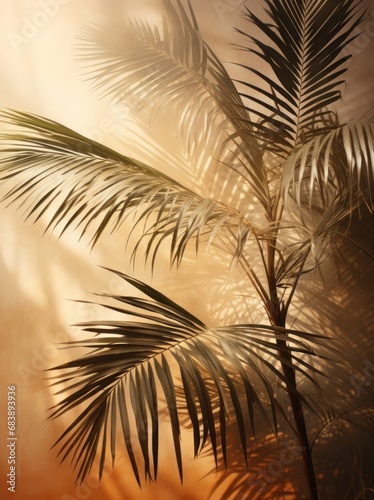 shadows of palm leaves smily by arturo malmacio, photo
