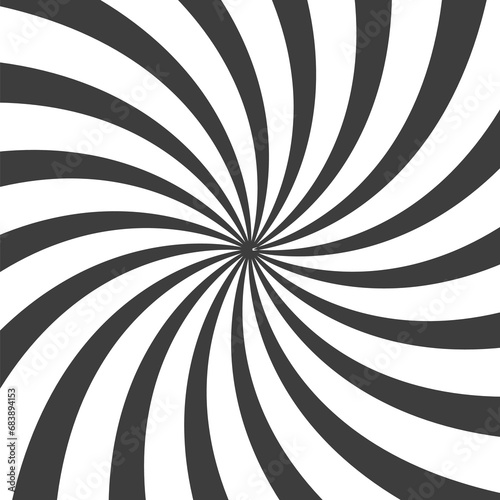 Comic swirl background. Swirl radial pattern or abstract sunburst wallpaper. Vertigo pattern. Abstract rays  illustration