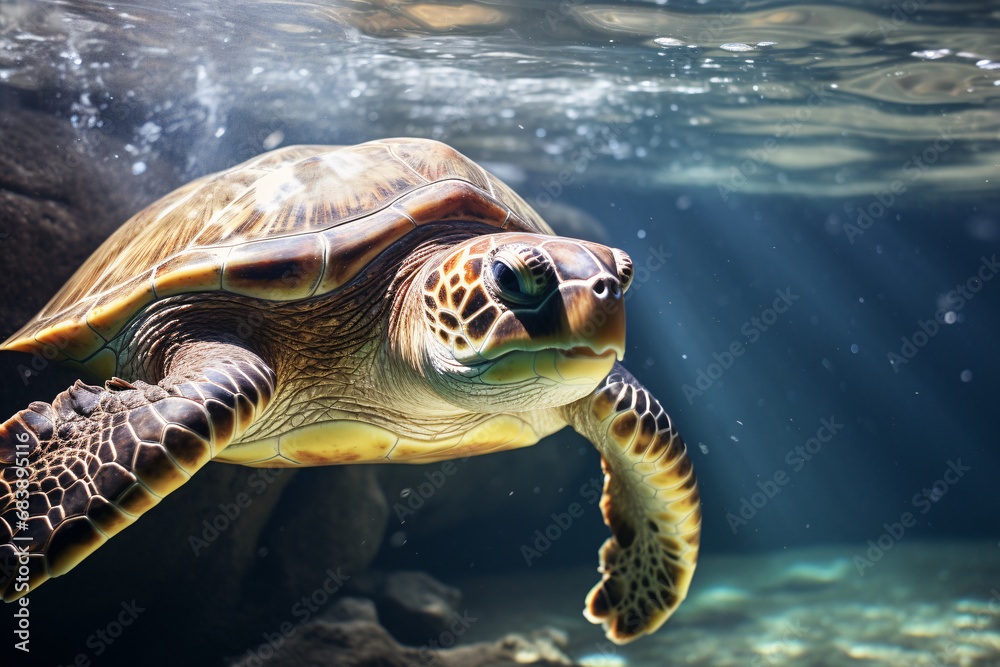 Fototapeta premium turtle in the sea