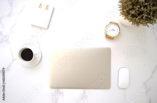 notebook pad on a white desk