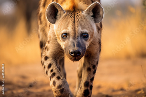 portrait of a hyena photo