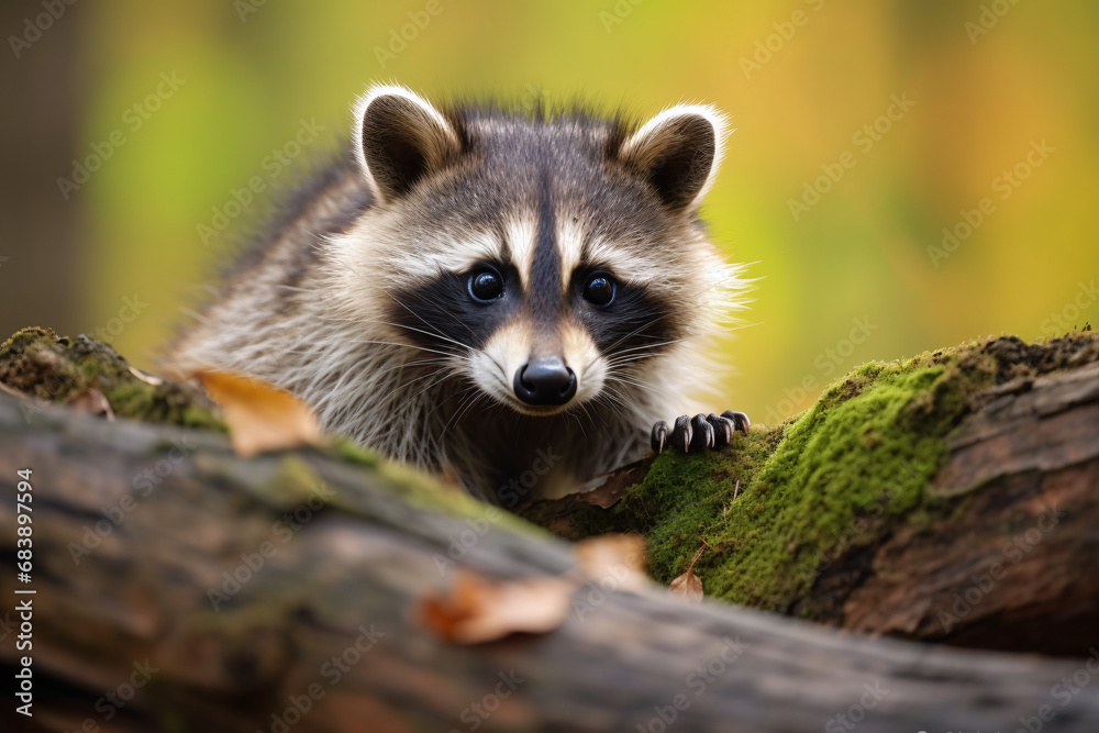 Racoon close up photo Racoon close up photo