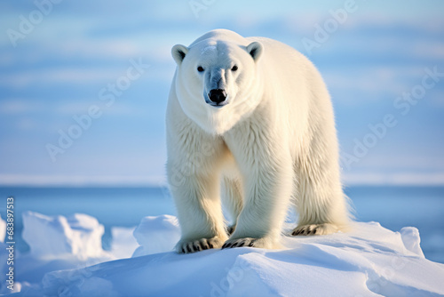 polar bear on ice © Daniel