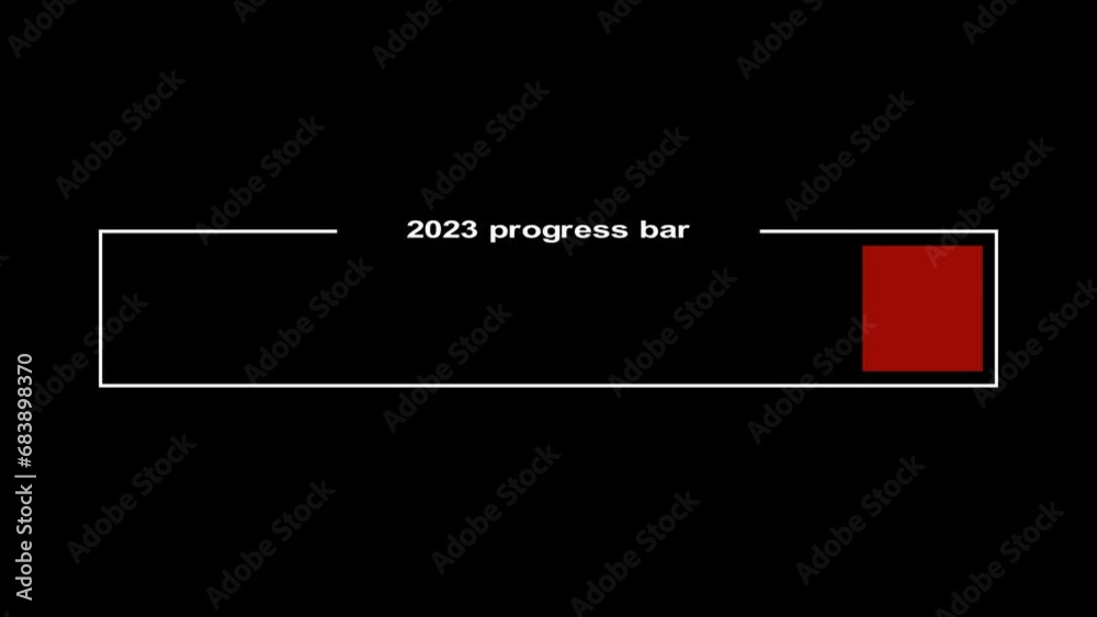 Progress bar showing the end of 2023 Progress bar showing the end of 2023