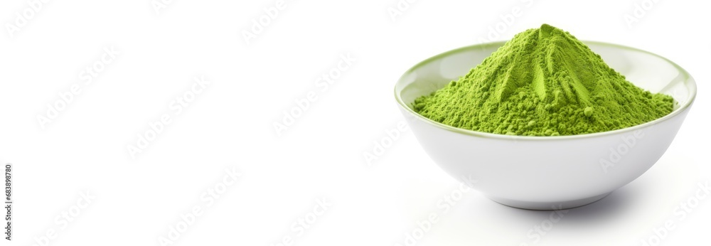 Obraz premium Aromatic Green matcha cup. Cup fresh healthy. Generate Ai