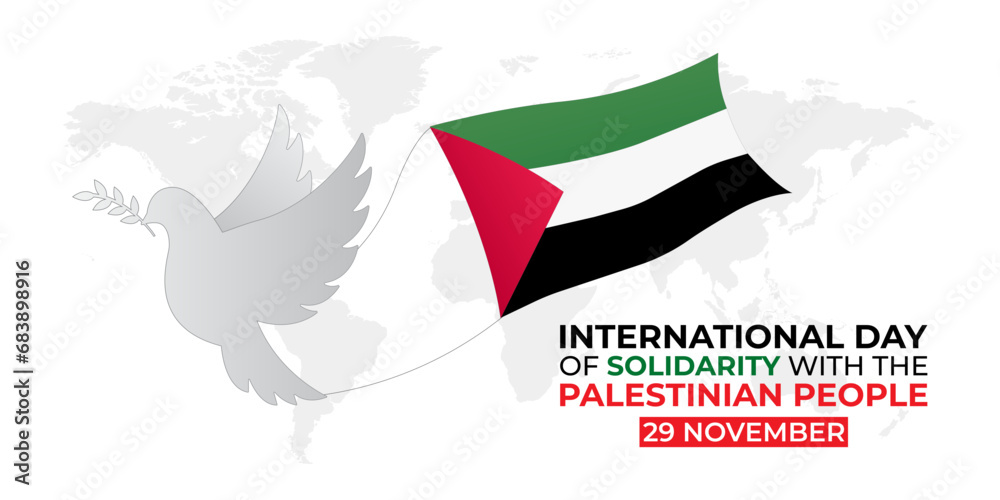 International Day of Solidarity with the Palestinian People Vector