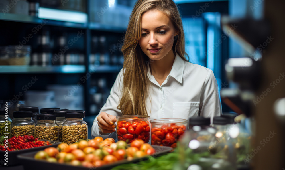 Lady Food Science Expert: Developing Methods for Preserving and Distributing Food Efficiently.
