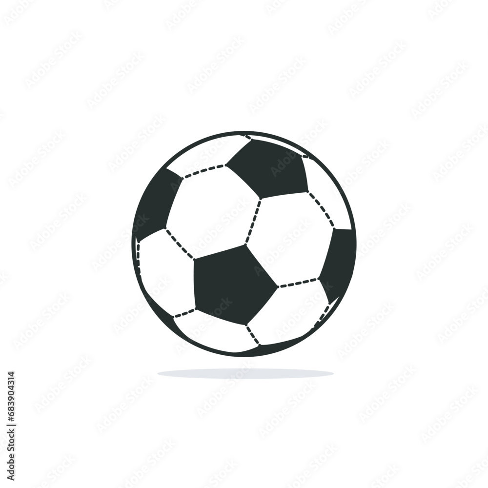 occer Ball Vector Illustration. Sport Logo Icon. Football Mascot. Flat Cartoon Style design occer Ball Vector Illustration. Sport Logo Icon. Football Mascot. Flat Cartoon Style design