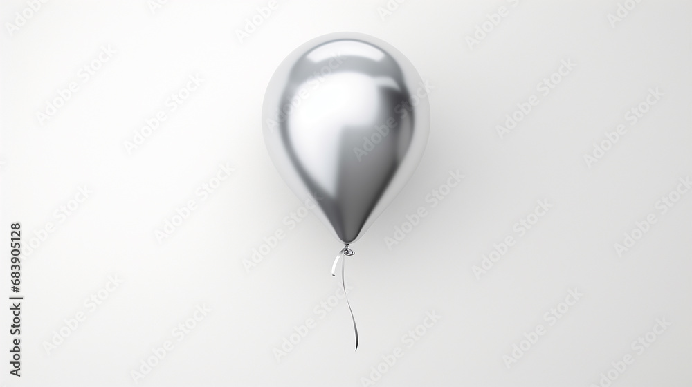 Metal balloon isolated on white Metal balloon isolated on white