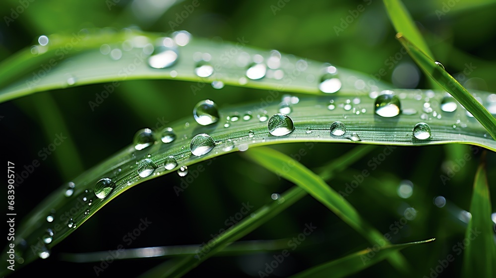 Macro detail to dewy blade of grass, nature concept Macro detail to dewy blade of grass, nature concept