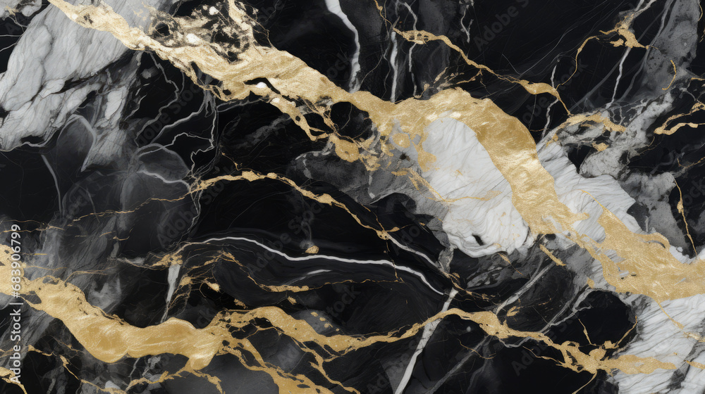 White gold black marble texture background design