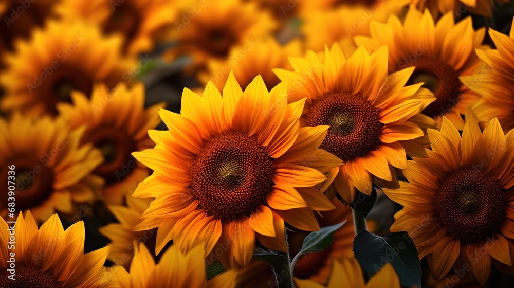 A lot of sunflowers as background or texture, nature concept A lot of sunflowers as background or texture, nature concept