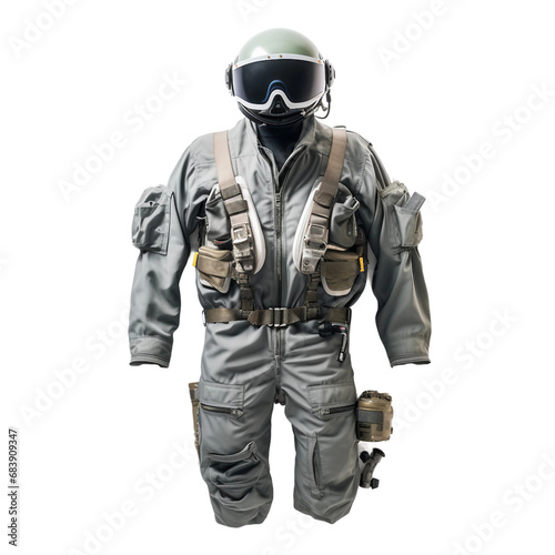 Flight Engineer Uniform on Transparent Background © MatPhoto